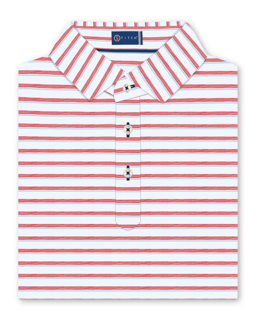 Broome Men's Striped Golf Polo – Stitch Golf