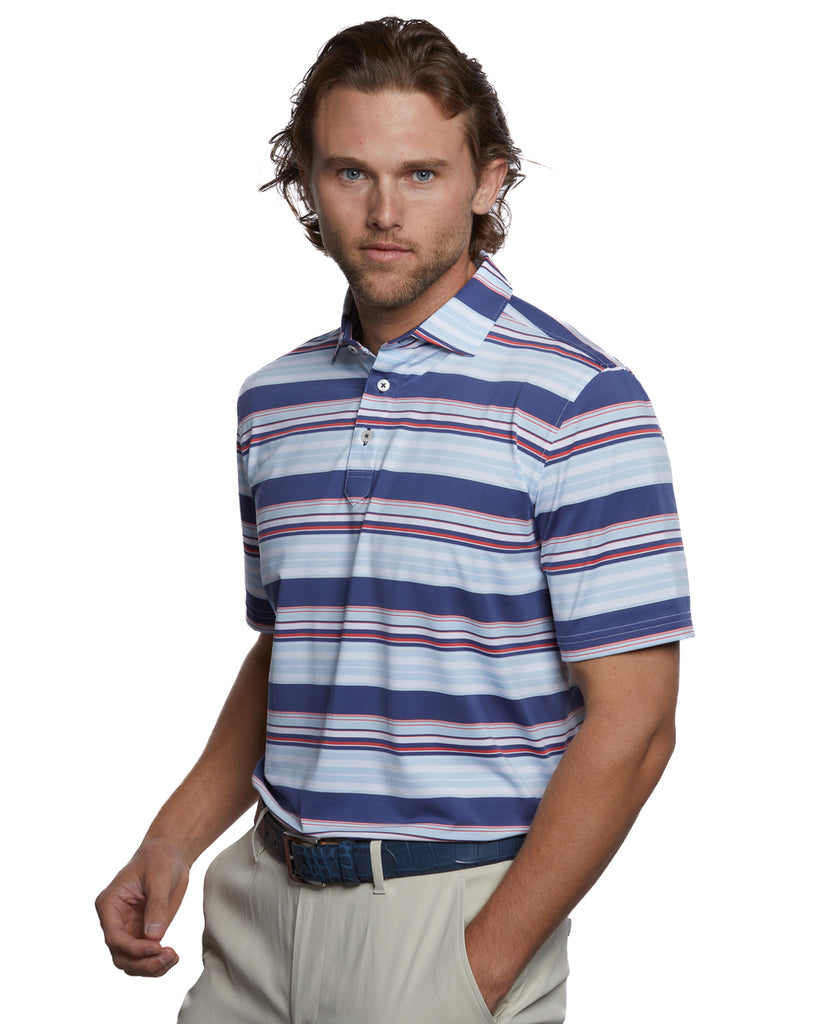Brooklands Stripe Golf Polo – Stitch Golf