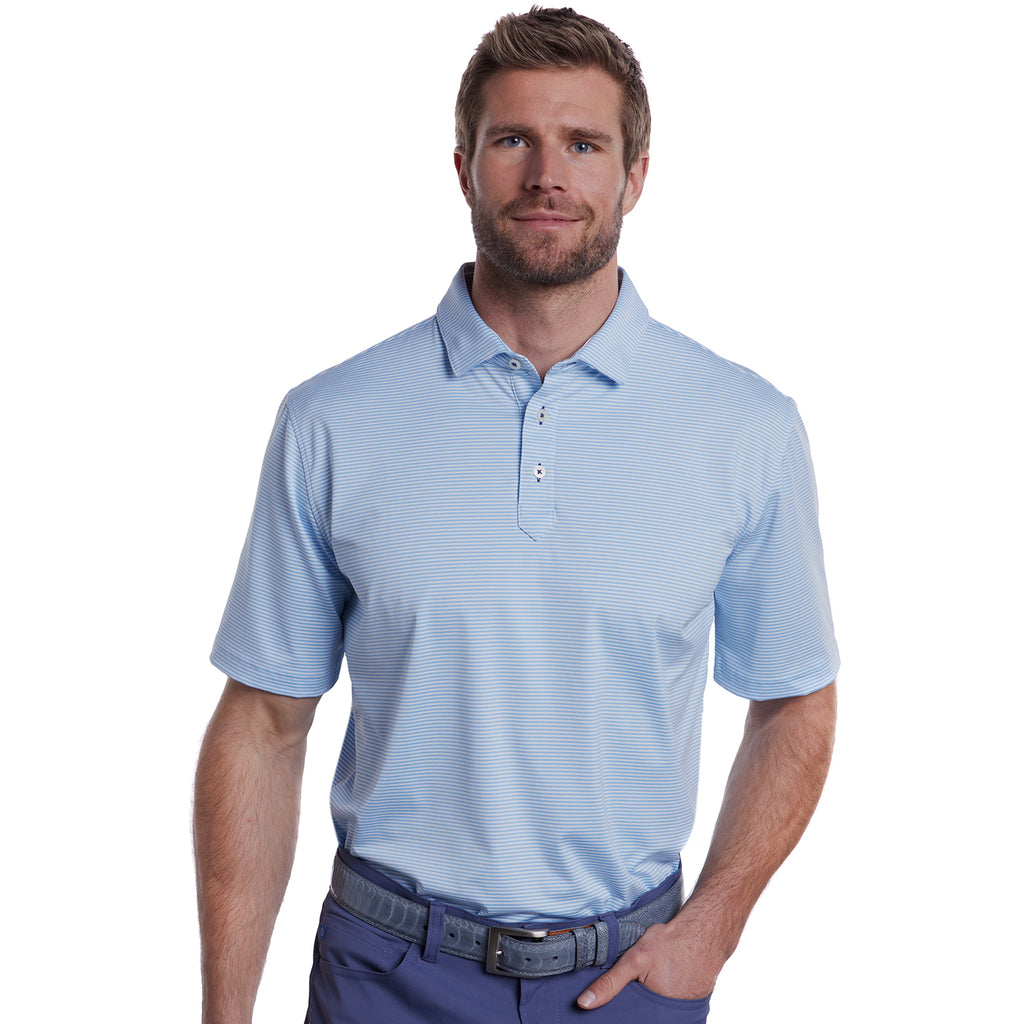 Atlantic Men's Striped Golf Polo Shirts – Stitch Golf