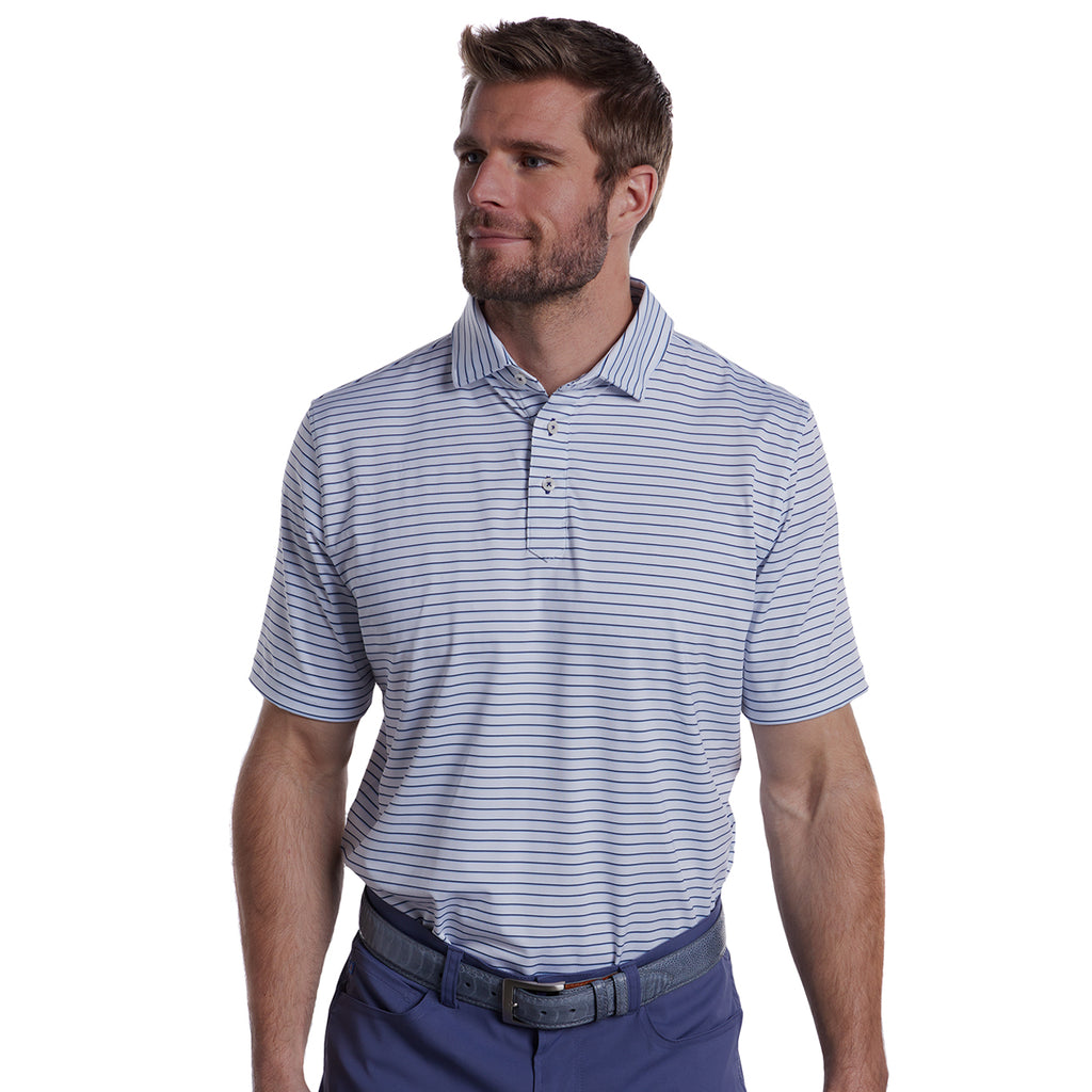 Bleecker Men's Striped Golf Polo – Stitch Golf