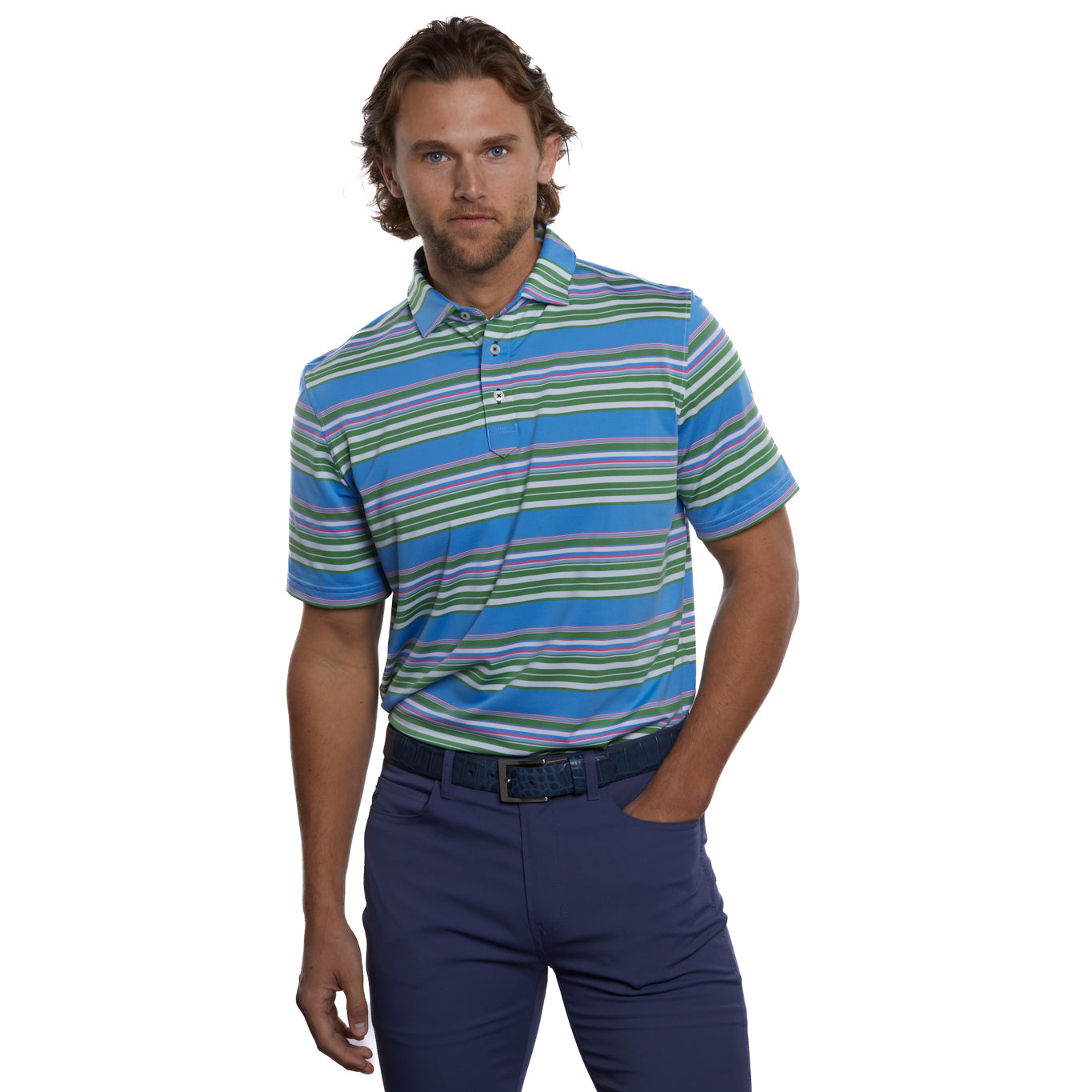 stitch golf polo