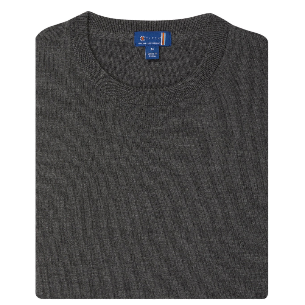 ブリーフィング　MERINO WOOL LOGO CREWNECK KNIT crewneck merino knit – unfeigned