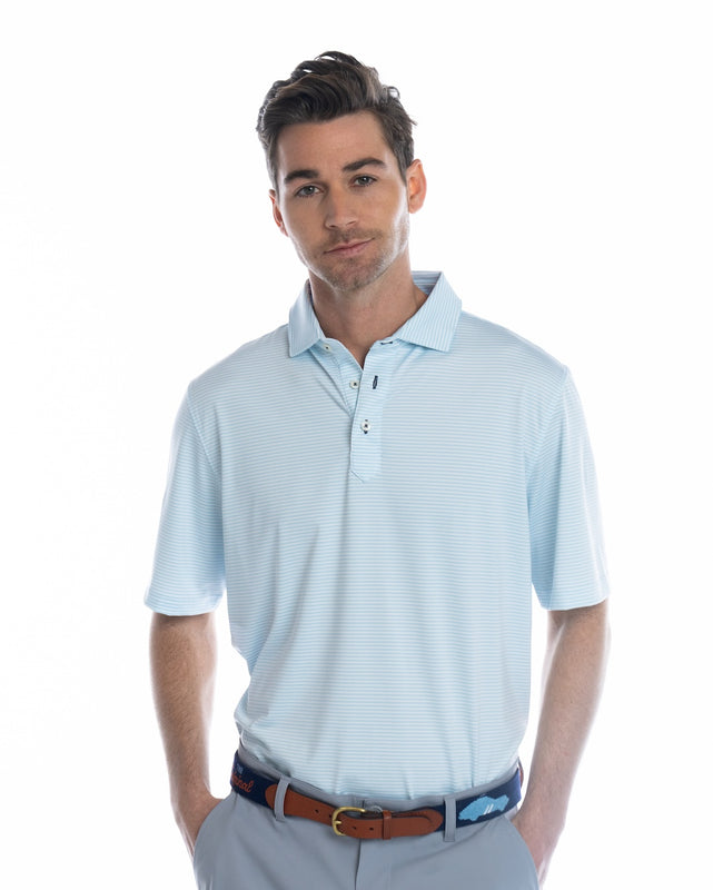 Barton Striped Golf Polo – Stitch Golf