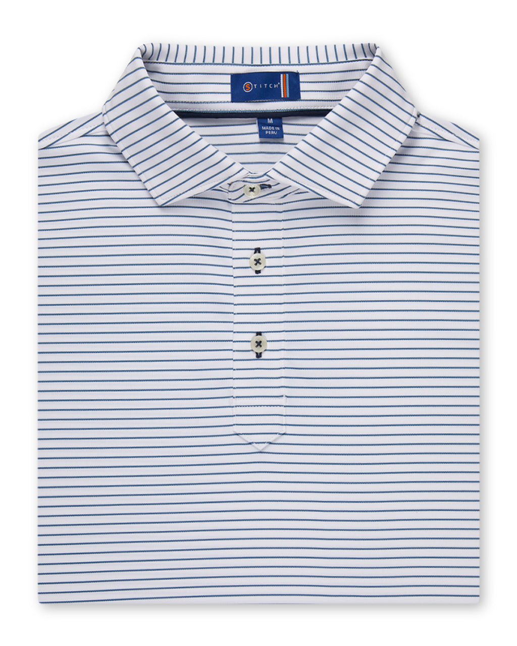 Princeton Striped Golf Polo – Stitch Golf