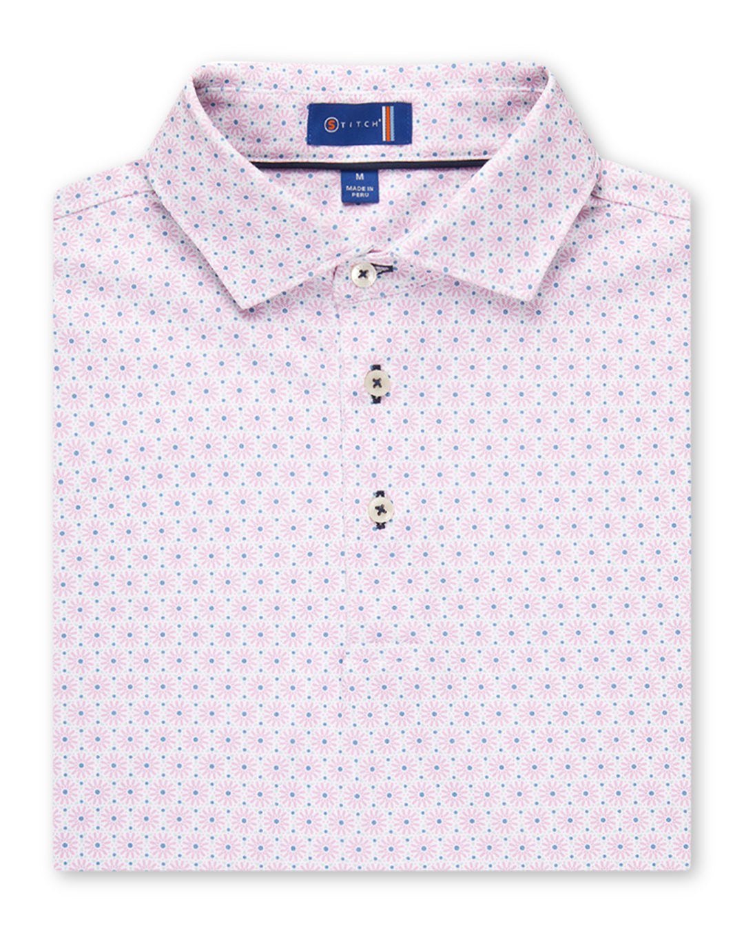 Mid Ocean Tiles Golf Polo – Stitch Golf