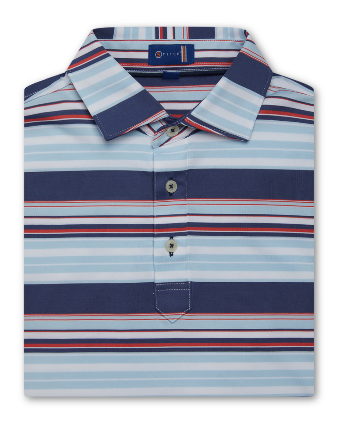 Brooklands Stripe Golf Polo – Stitch Golf