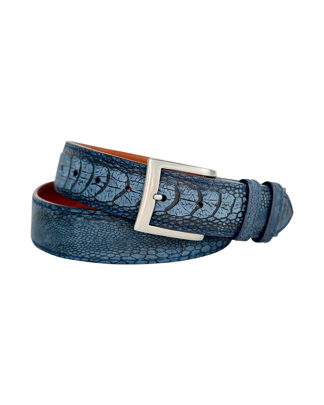 Sueded Ostrich Leg Belt